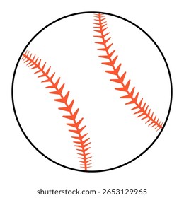 Baseballball, Vektorsymbol-Set. Sammlung von Baseball-Illustrationszeichen. Baseballstiche Symbol oder Logo.