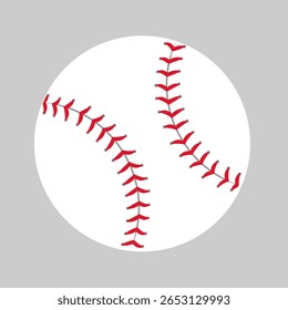 Baseball ball vector icon set. Baseball illustration sign collection. Baseball stitches symbol or logo.
