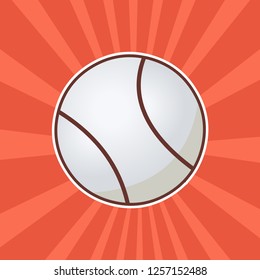 baseball ball vector illustration