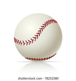 baseball ball vector illustration isolated on white background