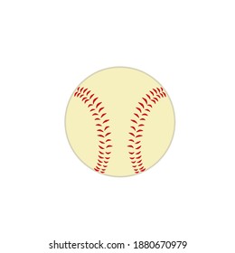 Baseball ball vector illustration on white background