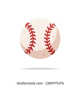 Baseball ball vector isolated illustration