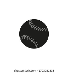 bola de béisbol, vector sobre fondo blanco