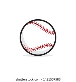 Baseball ball vector template illustration
