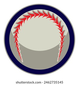 Baseball ball. Vector Template for sports badge design.