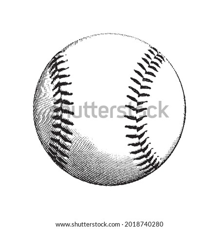 a baseball ball. vintage style
