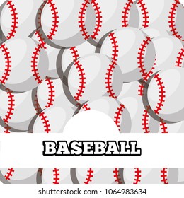 baseball balls sport background design