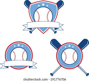 Baseball Banners 3. Vector Collection Set