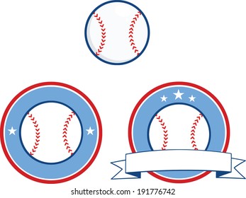 Baseball Banners 4. Vector Collection Set