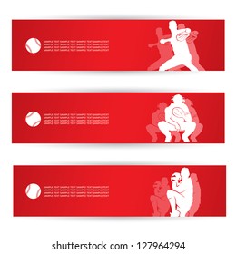Baseball banners - vector illustration