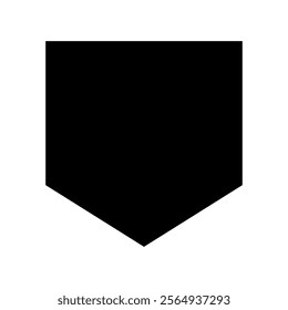 Baseball base silhouette icon. Vector.