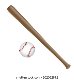 Baseball and Baseball Bat