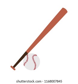 Baseball bat and ball