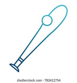Baseball bat and ball