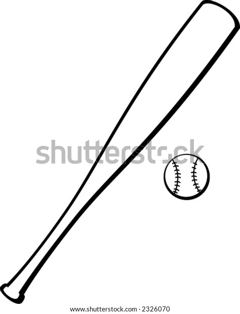 Baseball Bat Ball Stock Vector (Royalty Free) 2326070