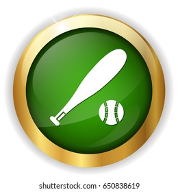 baseball bat and ball icon