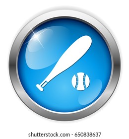 baseball bat and ball icon