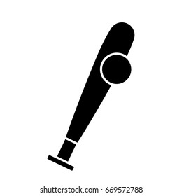 baseball bat and ball icon