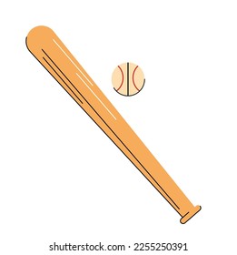 bate de béisbol aislado