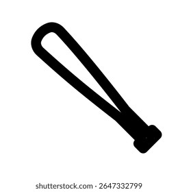 Baseball Bat bold thick line icon 