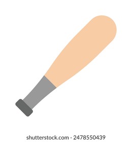 Bate de béisbol que representa el diseño del icono del juego de béisbol