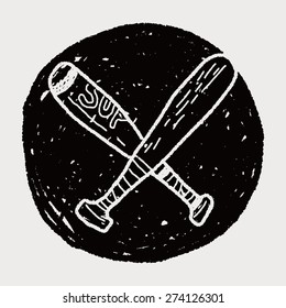 baseball bat doodle