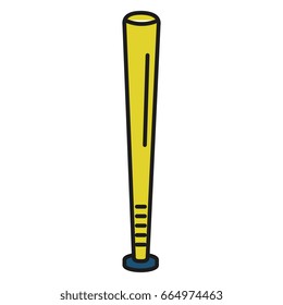 baseball bat equipment isolated icon
