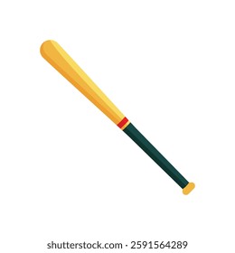 Baseball bat flat vector design isolated on a white background