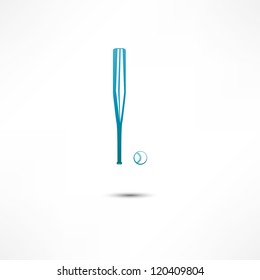 Baseball And Bat Icon