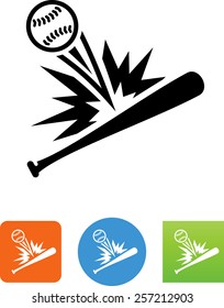 Baseball And Bat Icon