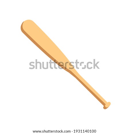 baseball bat icon of color style design vector template