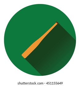 Baseball bat icon. Flat color design. Vector illustration.