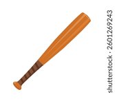 baseball bat icon flat design