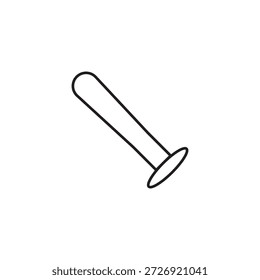 ícone de taco de beisebol ilustração elemento design