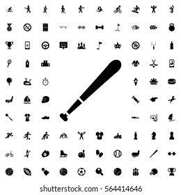 baseball bat icon illustration isolated vector sign symbol