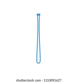 Baseball bat icon in a linear style in - Vector illustration