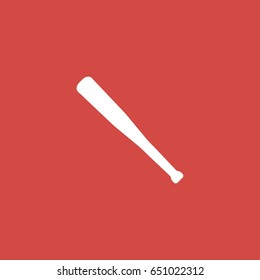 baseball bat icon. sign design. red background