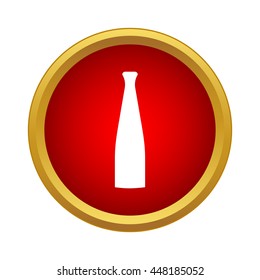 Baseball bat icon in simple style on a white background