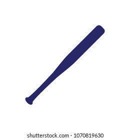 Baseball bat icon. Softball bat. Baseball flat vector illustration