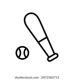 baseball bat icon symbol vector template 