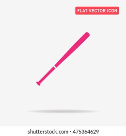 Baseball bat icon. Vector concept illustration for design.