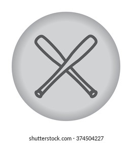 Baseball bat icon. Vector eps 10.