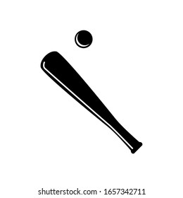 Baseball Bat Icon Vector Illustration Template