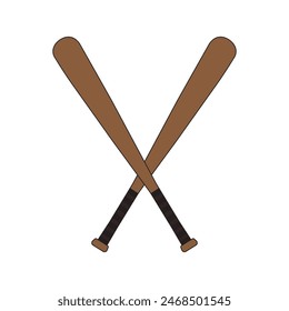  baseball bat icon vector illustration simple design