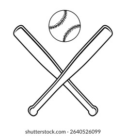 Baseball bat icon vector. Baseball illustration sign. Sport symbol. Softball logo.