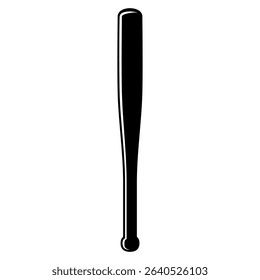 Baseball bat icon vector. Baseball illustration sign. Sport symbol. Softball logo.