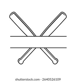 Baseball bat icon vector. Baseball illustration sign. Sport symbol. Softball logo.