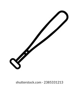 baseball bat icon vector isolated