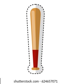 baseball bat isolated icon