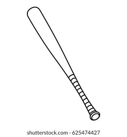 baseball bat isolated icon